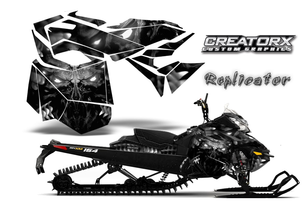 Skidoo Rev XM Graphics Kit Replicator Silver
